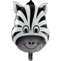 Safari Zebra Balon 22 inç 50 cm Safari Zebra Balon 22 inç 50 cm