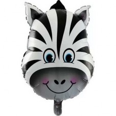 Safari Zebra Balon 22 inç 50 cm 