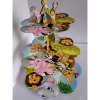 Safari Kek Stand 3 katlı Safari Kek Stand 3 katlı