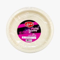 25'li Plastik Tabak Krem 
